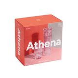 Athena Stacking Glasses: Pink