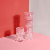 Athena Stacking Glasses: Pink