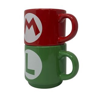 Super Mario Bro: Stackable Initial Mugs