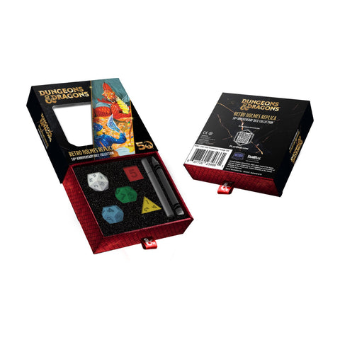 D&D: 50th Anniversary Retro Holmes Dice Set