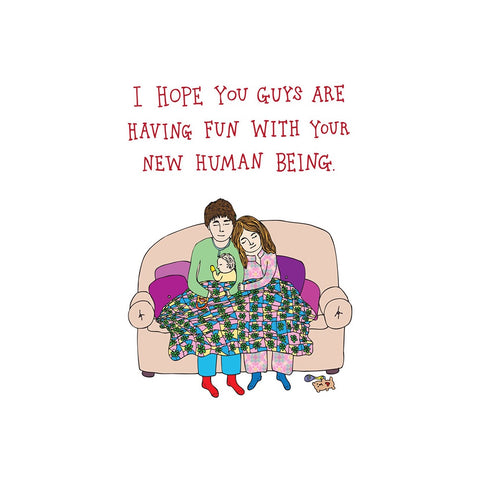 Able & Game: New Human Being Greeting Card