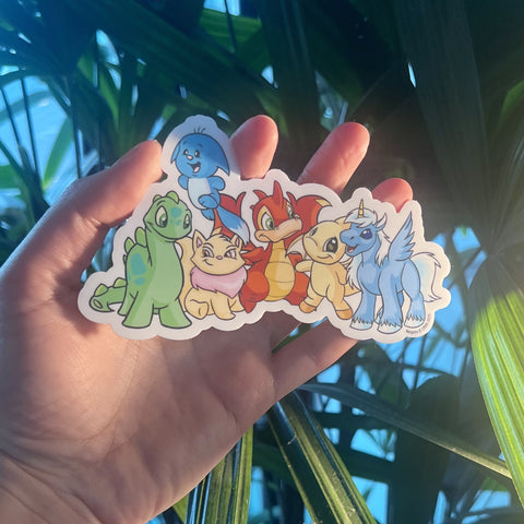 Neopets x ACMI: Nostalgic Group Sticker - Small