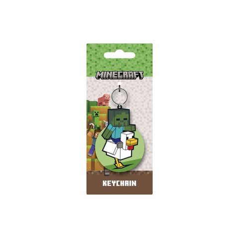 Minecraft: Chicken Jockey Keyring