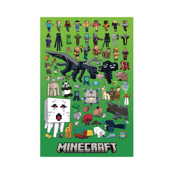 Minecraft: Characters Montage Poster #26