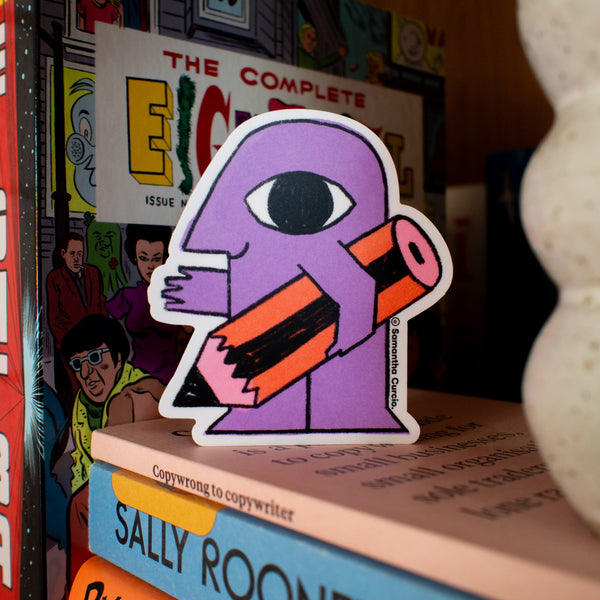 Samantha Curcio: Pencil Vinyl Sticker