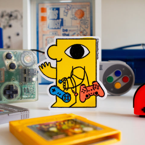 Samantha Curcio: Gamer Vinyl Sticker