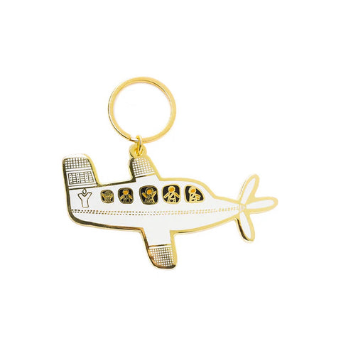 Debbie Coombes Plane - Keyring