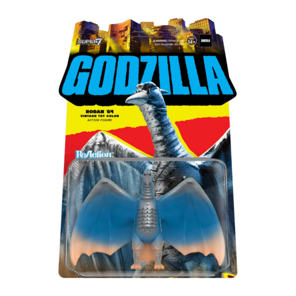 Godzilla  Rodan (1964) (Vintage Toy Re-Colour) 3.75" Re-ActionFigure