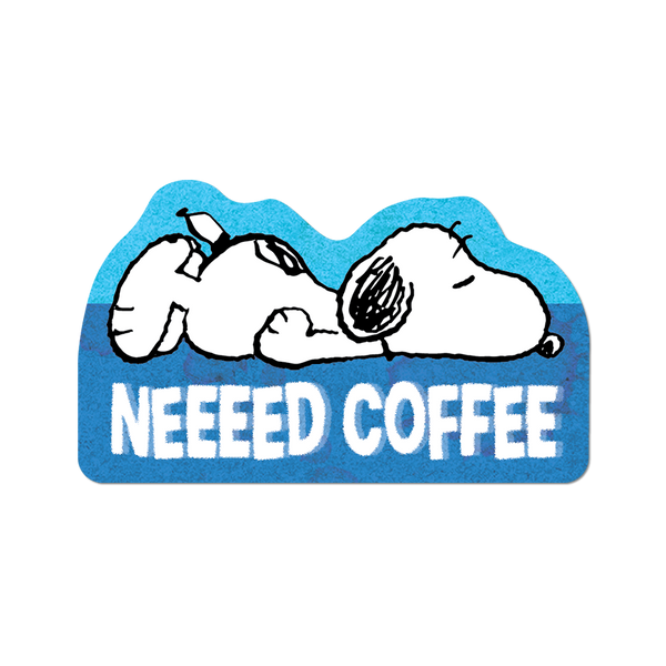 Apply: Snoopy Need Coffee Sticker