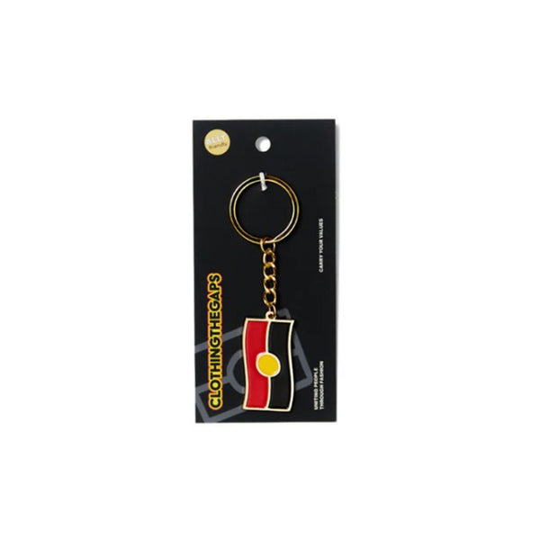 Clothing The Gaps - Aboriginal Flag Keyring