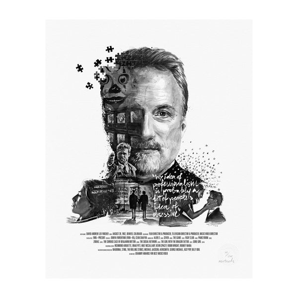 Stellavie - David Fincher - Portrait Print