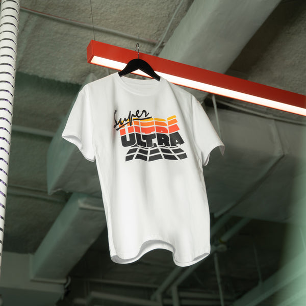 Kloke x ACMI: Super Ultra Energy - White Tee